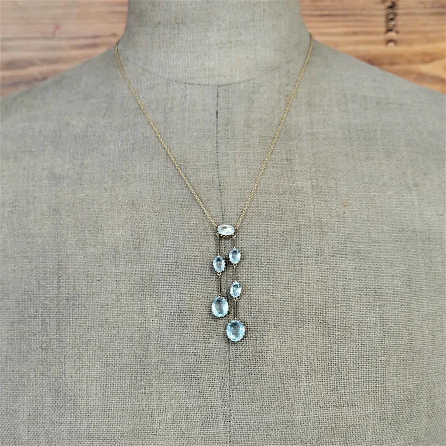 15ct Aquamarine Negligee Necklace — image 4