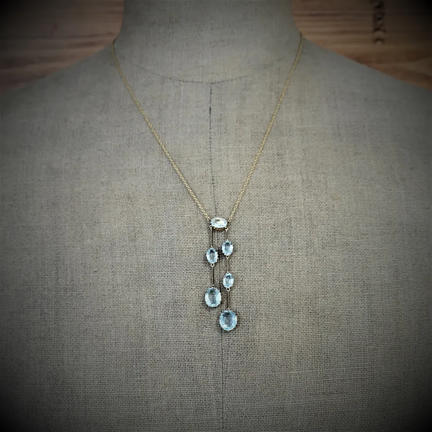 15ct Aquamarine Negligee Necklace