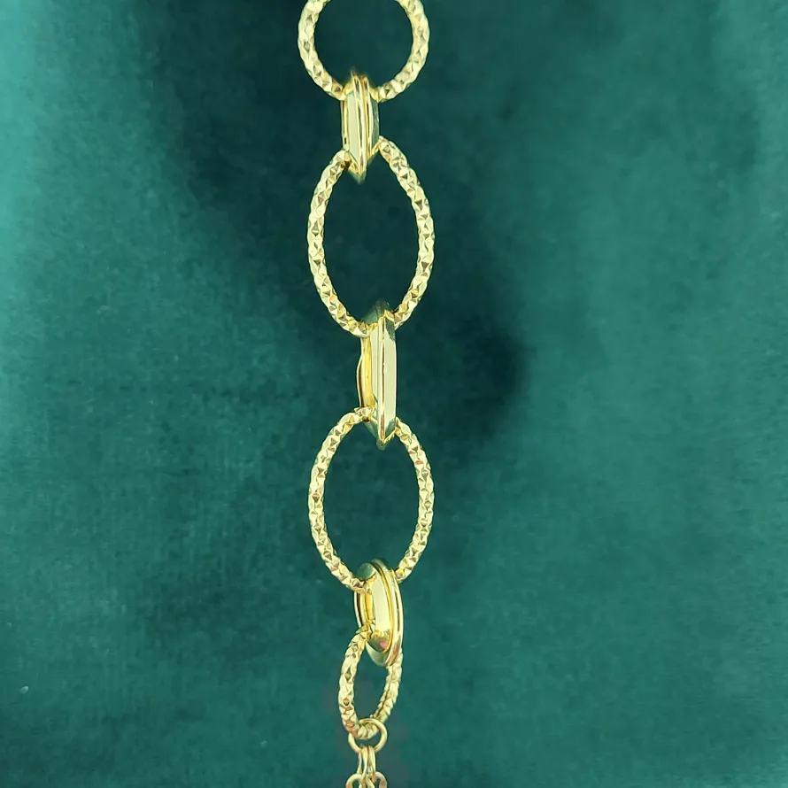 Fancy Link 18ct Gold Necklace — image 5