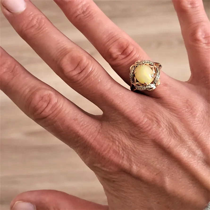 14ct Fancy Le Vian Rose Gold Opal Ring  — image 5