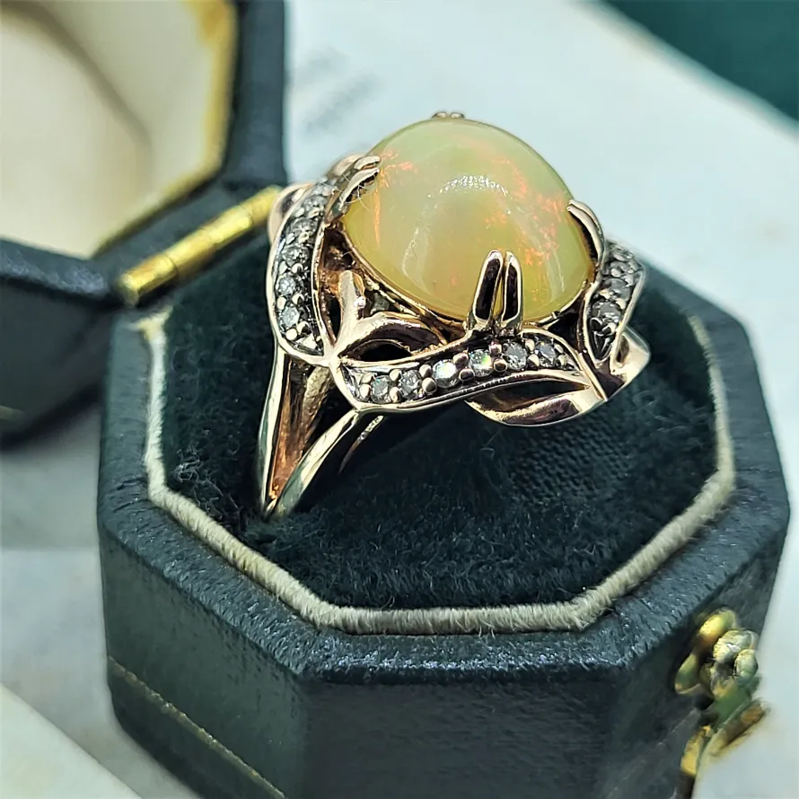 14ct Fancy Le Vian Rose Gold Opal Ring  — image 6