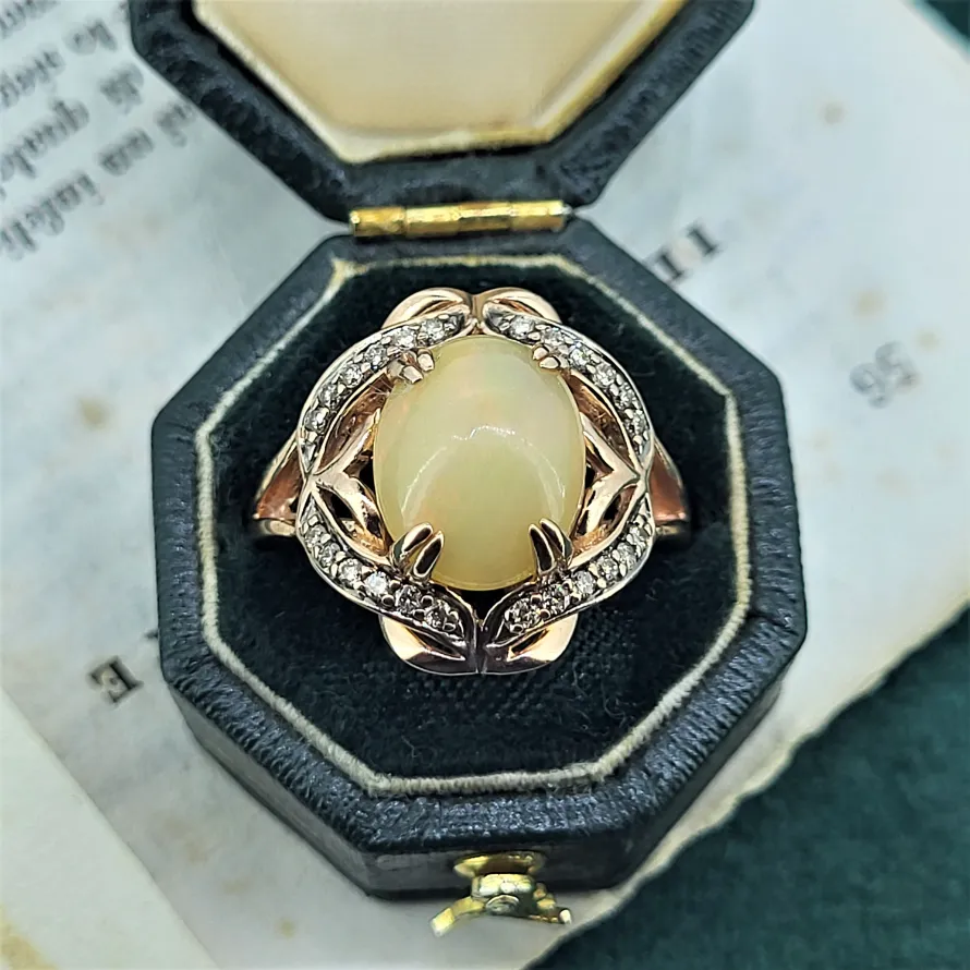 14ct Fancy Le Vian Rose Gold Opal Ring  — image 7