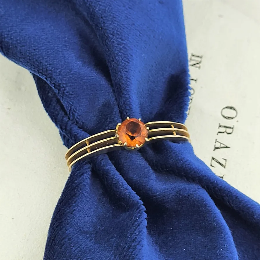 Antique 9ct Gold Scarf Clip — image 2