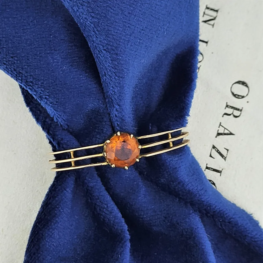 Antique 9ct Gold Scarf Clip — image 3