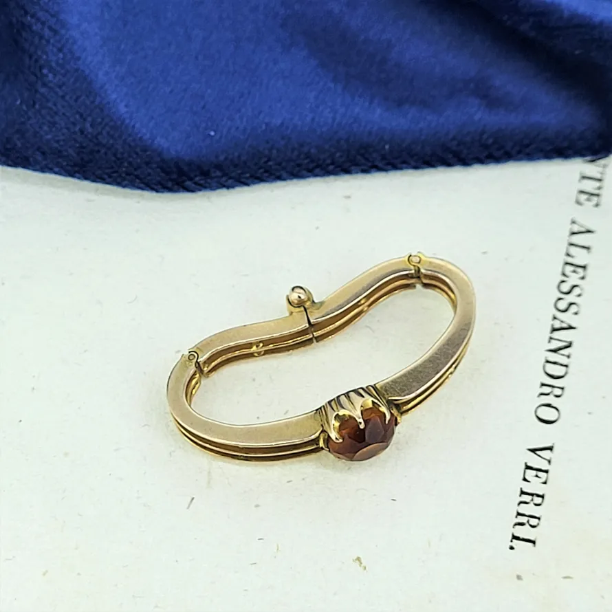 Antique 9ct Gold Scarf Clip — image 8