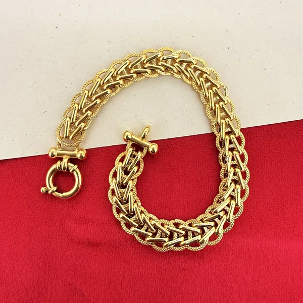 9ct Yellow Gold Fancy Italian Bracelet  — image 2