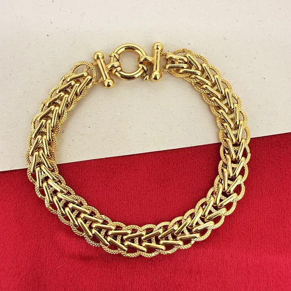 9ct Yellow Gold Fancy Italian Bracelet  — image 3