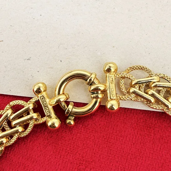 9ct Yellow Gold Fancy Italian Bracelet  — image 5