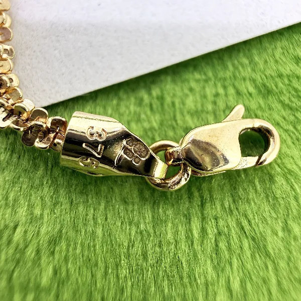 9ct Yellow Gold Tinsel Link Bracelet — image 7