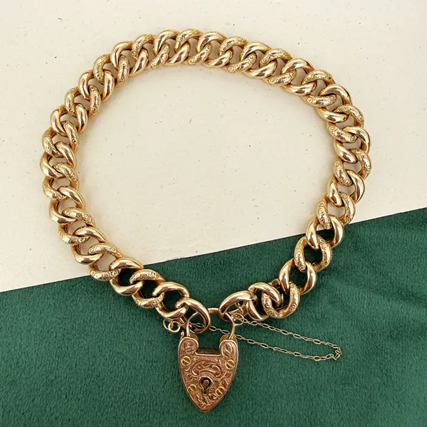Antique 15ct Yellow Gold Charm Bracelet, Birmingham 1901 — image 2