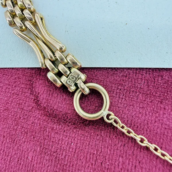 Vintage 9ct Yellow Gold Gate Bracelet, London 1972 — image 9