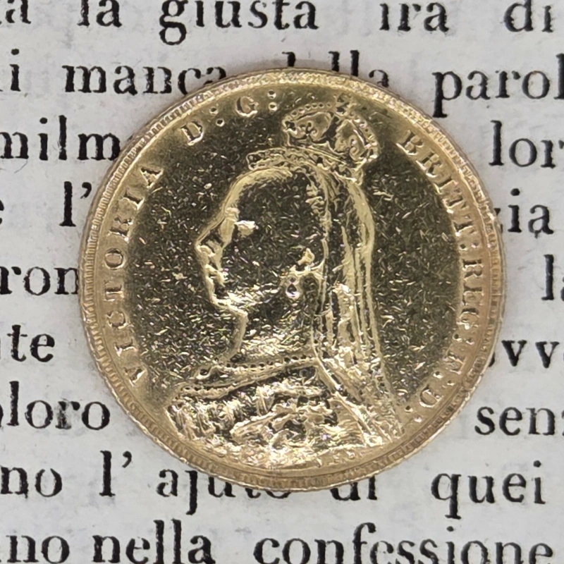 1892 Victorian Sovereign — image 2