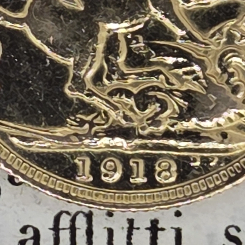 1918 George V Sovereign — image 4