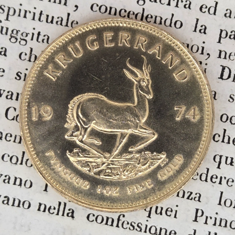 1974 Krugerrand - 1oz Investment Gold Coin — image 2