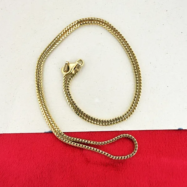 18ct Yellow Gold Franco Chain Necklace — image 3