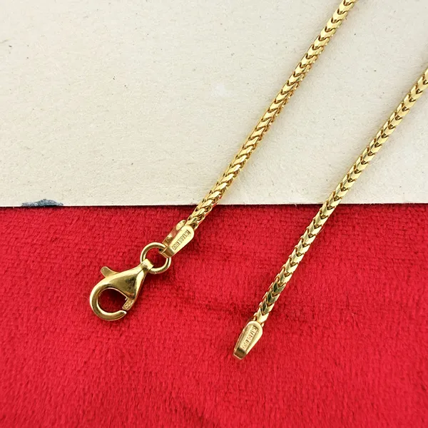 18ct Yellow Gold Franco Chain Necklace — image 7