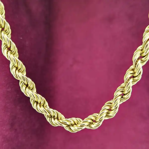 9ct Yellow Gold Rope Chain — image 4