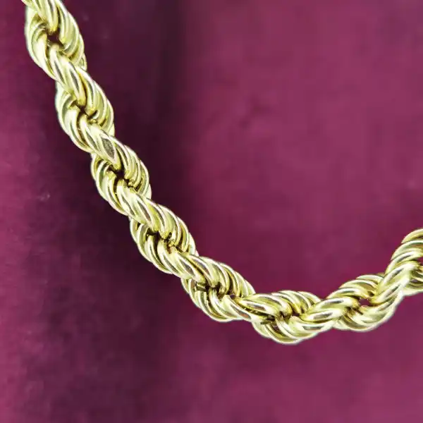 9ct Yellow Gold Rope Chain — image 5