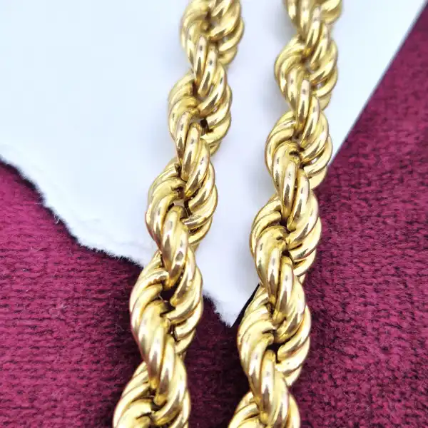 9ct Yellow Gold Rope Chain — image 6