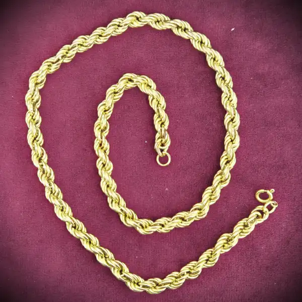 9ct Yellow Gold Rope Chain