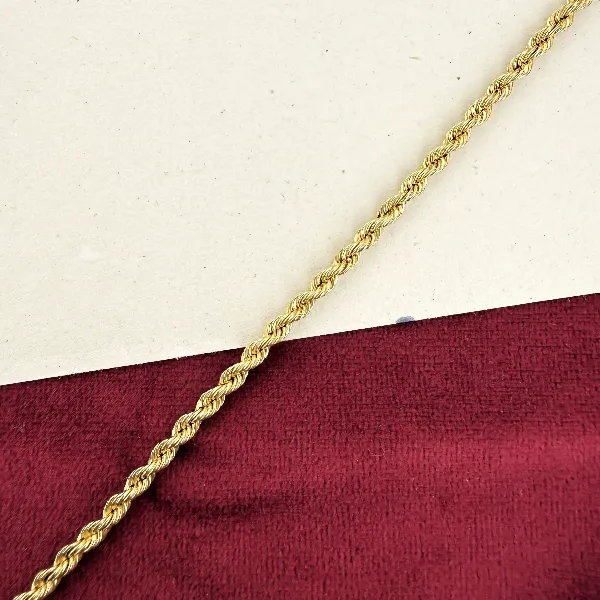 9ct Yellow Gold Hollow Rope Chain — image 5
