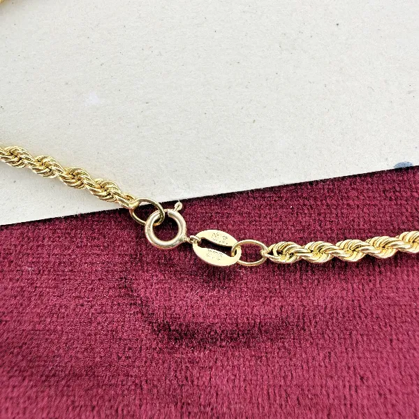 9ct Yellow Gold Hollow Rope Chain — image 6