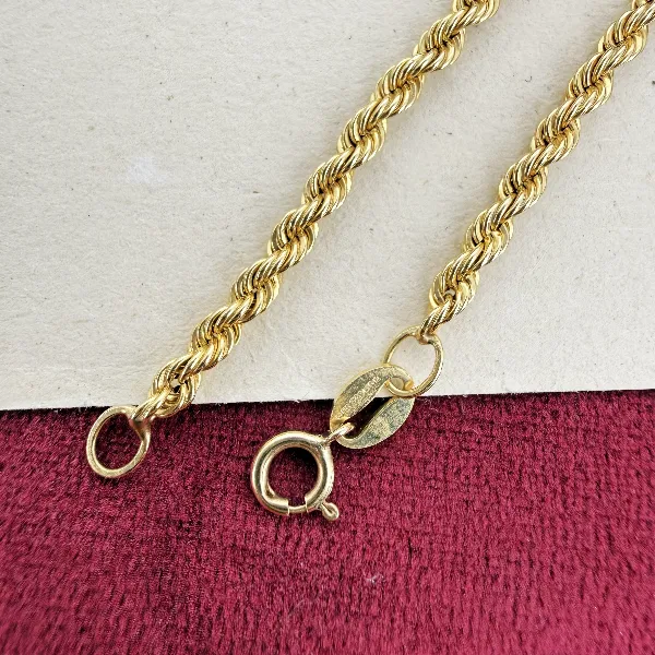 9ct Yellow Gold Hollow Rope Chain — image 7