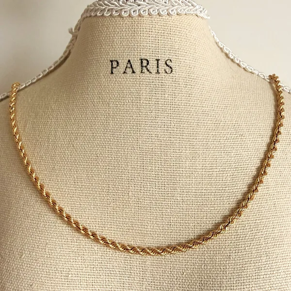 9ct Yellow Gold Hollow Rope Chain — image 9
