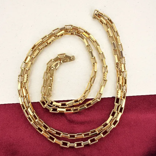 9ct Yellow Gold Open Box Chain — image 3