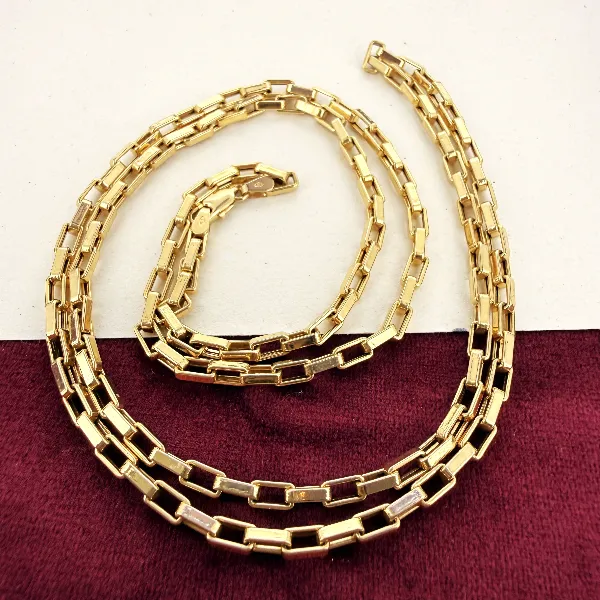 9ct Yellow Gold Open Box Chain — image 4