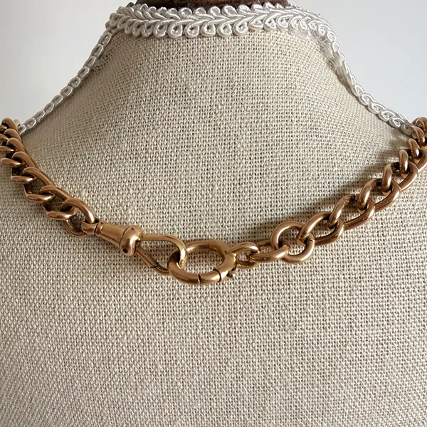 Antique 15ct Yellow Gold Albert Chain — image 12