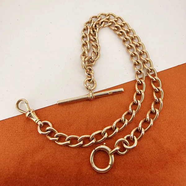 Antique 15ct Yellow Gold Albert Chain — image 3