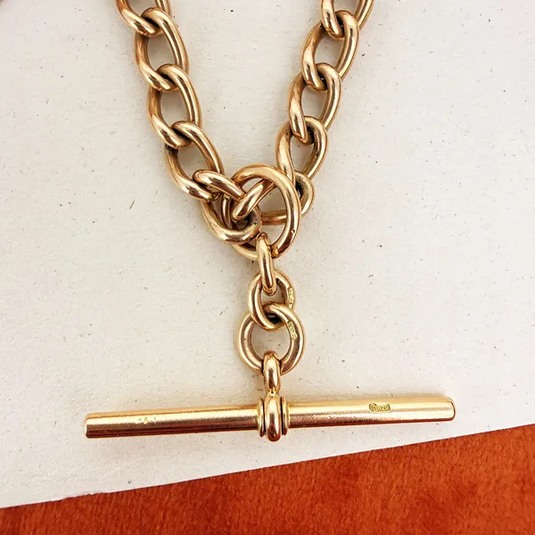 Antique 15ct Yellow Gold Albert Chain — image 4