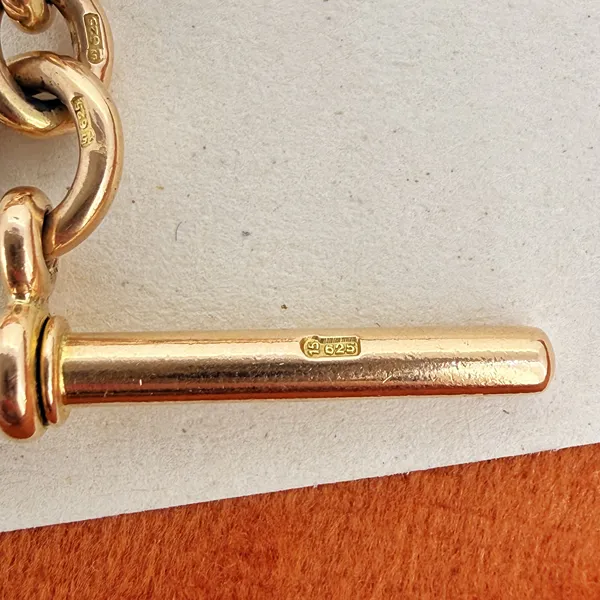 Antique 15ct Yellow Gold Albert Chain — image 5
