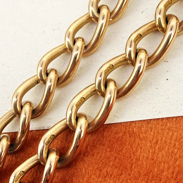 Antique 15ct Yellow Gold Albert Chain — image 6
