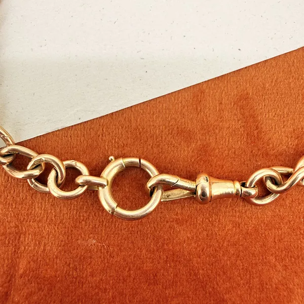 Antique 15ct Yellow Gold Albert Chain — image 7