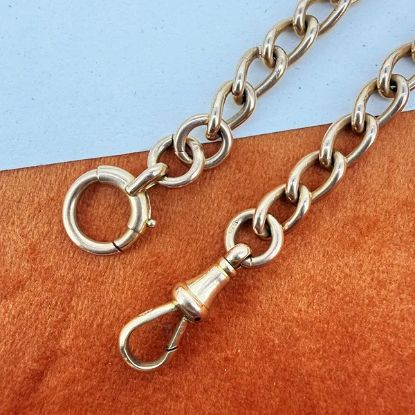 Antique 15ct Yellow Gold Albert Chain — image 8