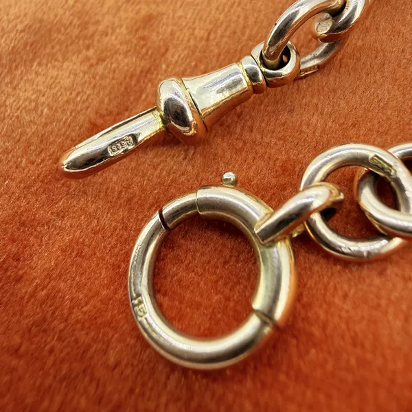 Antique 15ct Yellow Gold Albert Chain — image 9