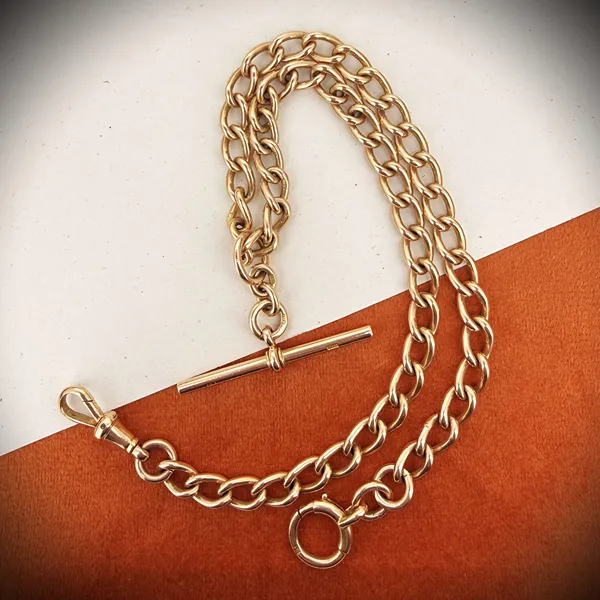 Antique 15ct Yellow Gold Albert Chain