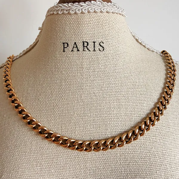 Antique 15ct Yellow Gold Curb Albert Chain — image 9