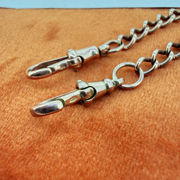 Antique 9ct Rose Gold Albert Chain, Birmingham 1941 — image 7