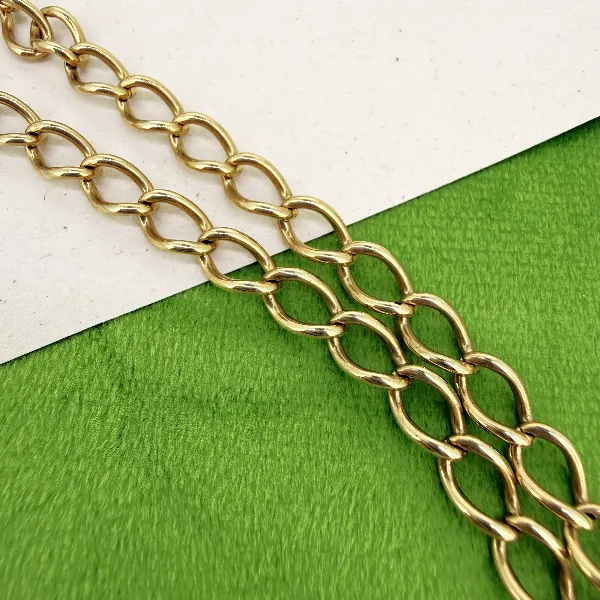 Classic 9ct Yellow Gold Albert Chain — image 5