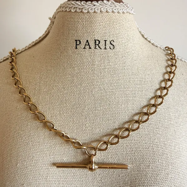 Classic 9ct Yellow Gold Albert Chain — image 8