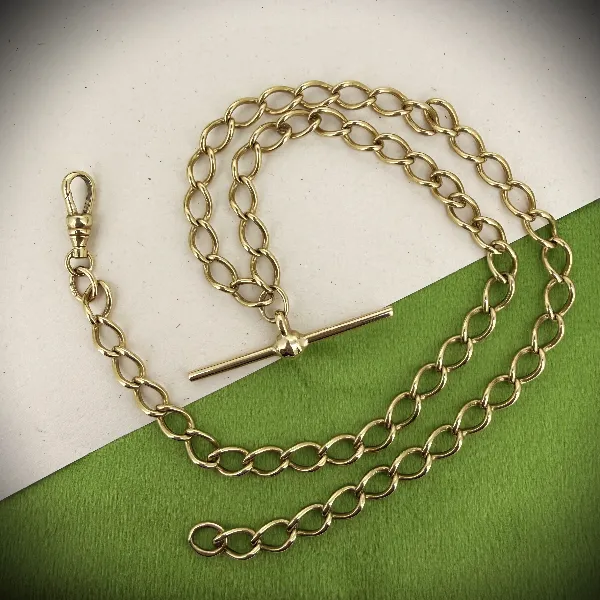Classic 9ct Yellow Gold Albert Chain