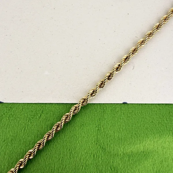 Solid 9ct Yellow Gold Rope Chain — image 5