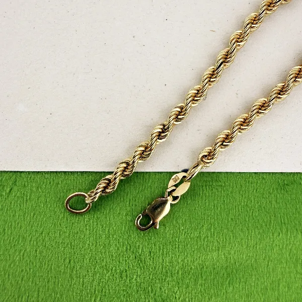 Solid 9ct Yellow Gold Rope Chain — image 7