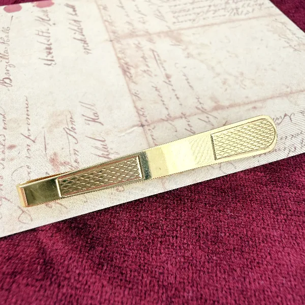 Vintage 9ct Gold Tie Slide — image 4