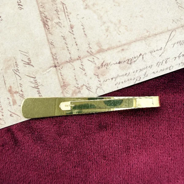 Vintage 9ct Gold Tie Slide — image 5