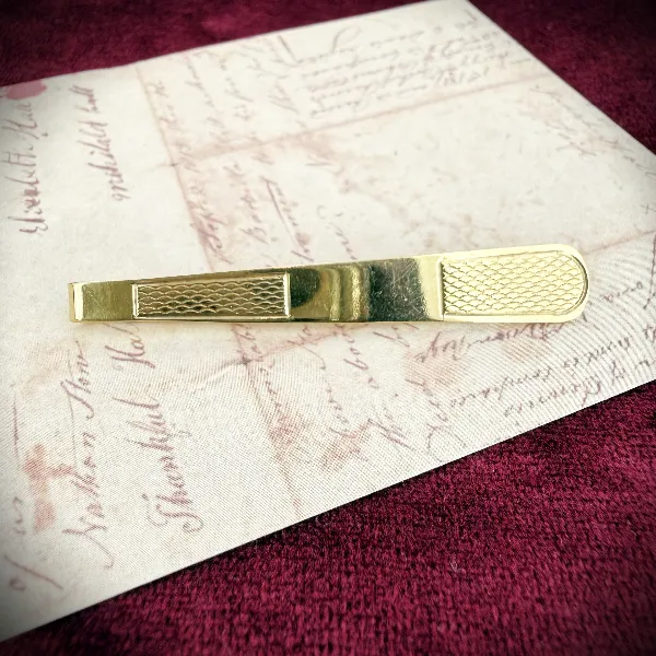 Vintage 9ct Gold Tie Slide