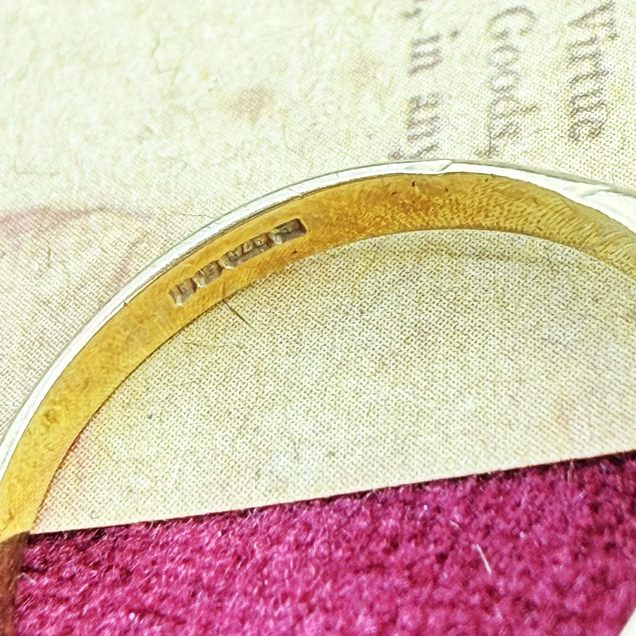 Vintage 9ct Yellow Gold Garnet and Diamond Ring, Birmingham 1992 — image 8